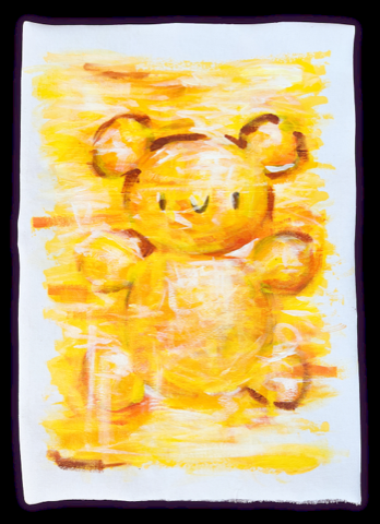 Rainbow Bear 7 of 8 — unique original painting by Katerina Francesca