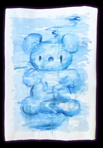 Rainbow Bear 8 of 8 — unique original painting by Katerina Francesca