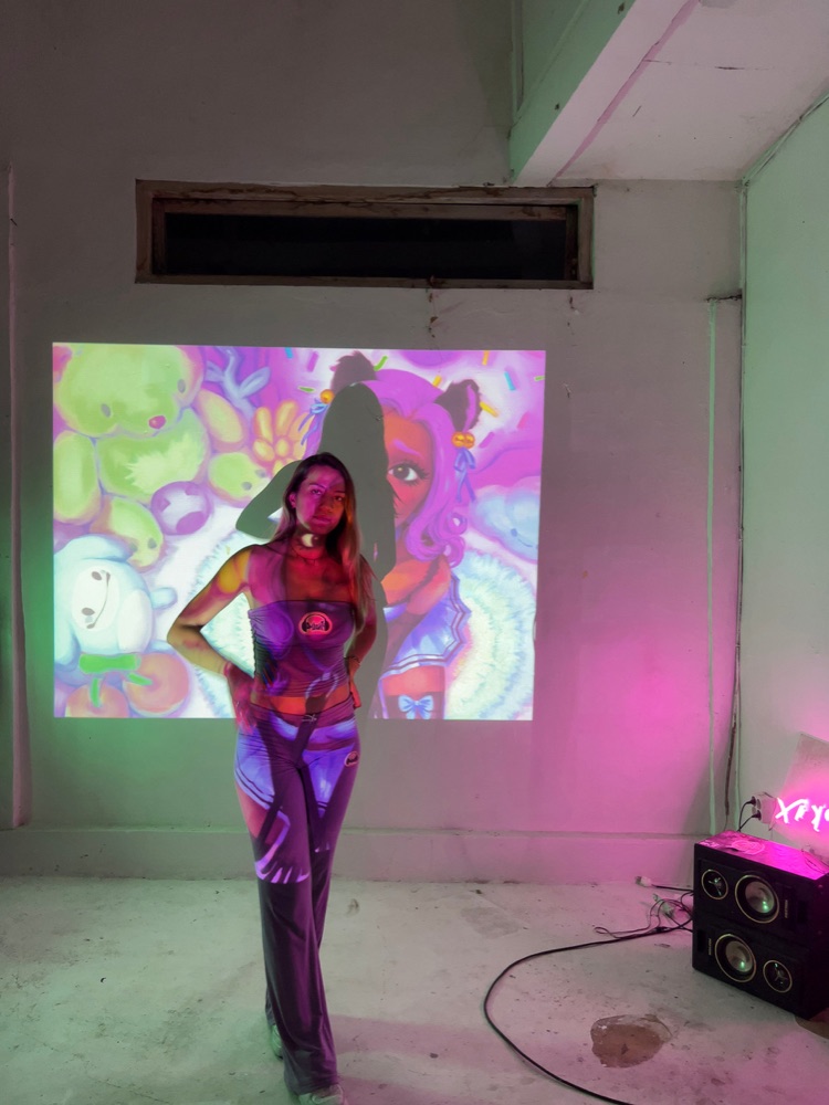 Katerina Francesca in her studio